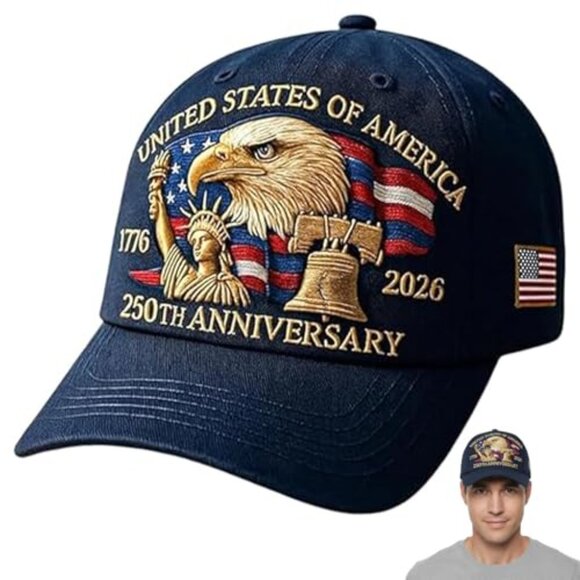 Vintage Retro Baseball Cap Adjustable Patriotic Hat Classic Style Fashion - Picture 2 of 7